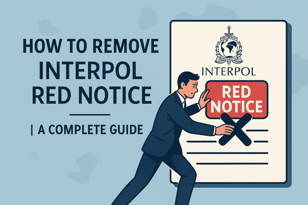 Legal concept of Interpol Red Notice and international arrest
