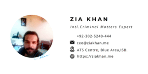 zia khan visiting card