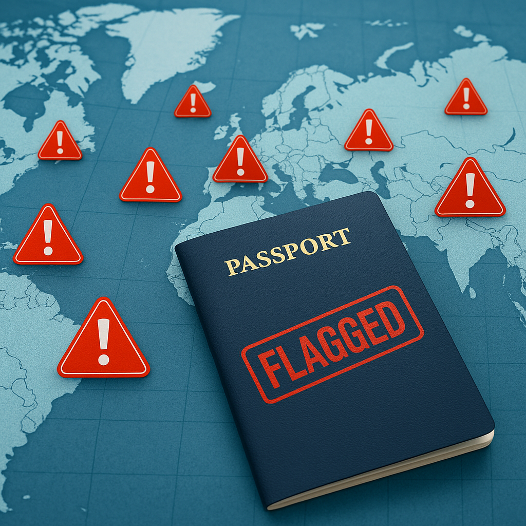 INTERPOL Green Notice international alert on travel documents