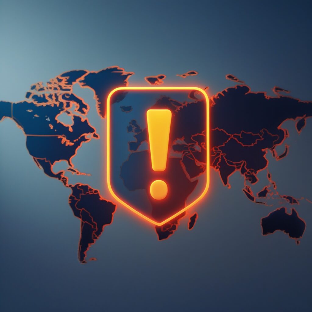 INTERPOL Orange Notice concept showing global public safety alert.