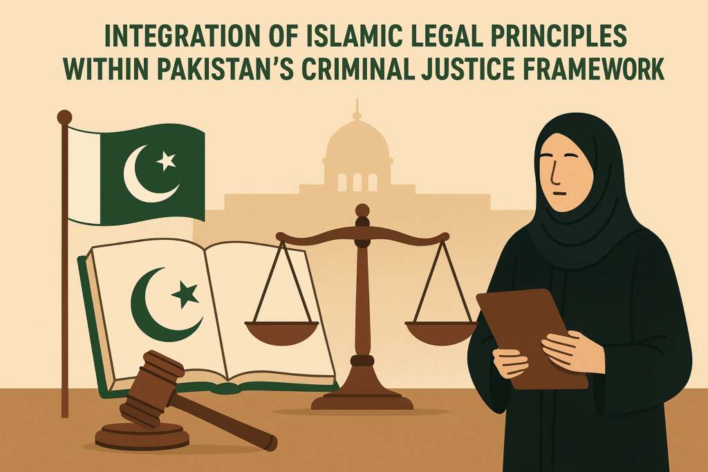 Islamic law Pakistan court with judge and legal books