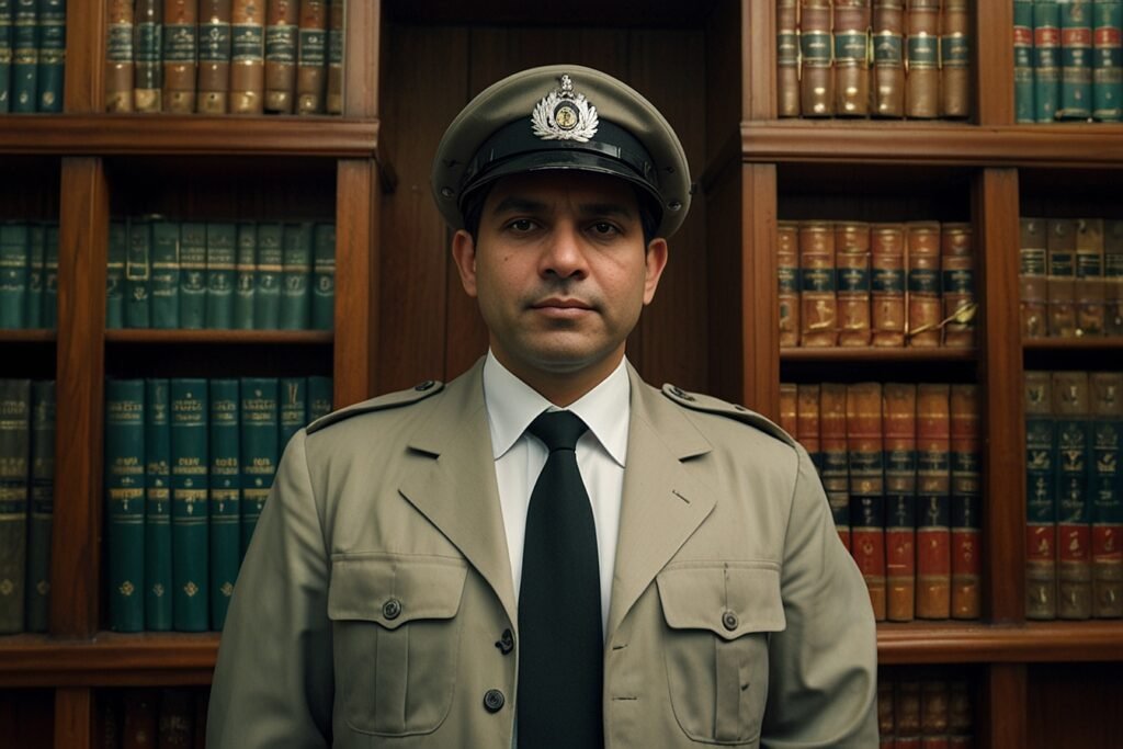 Two different courthouse buildings representing Pakistan State Prosecution and UK Crown Prosecution Service models